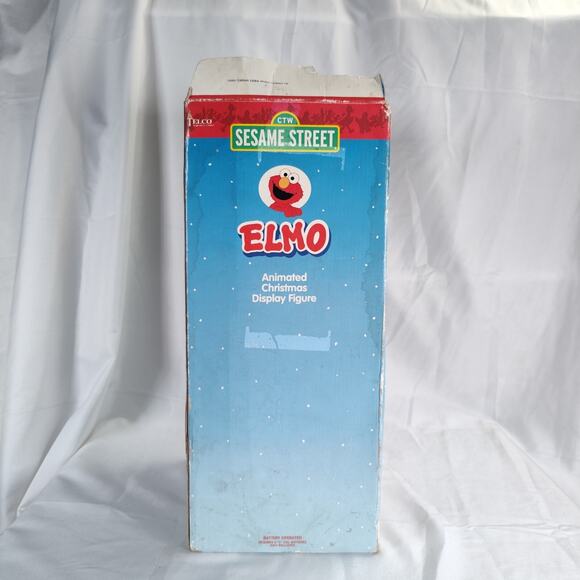 Vintage Telco Elmo Christmas Motionette 16in 1998 Santa Hat Moving Sesame - Picture 12 of 17